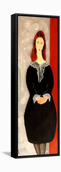Modigliani Jean Hebuterne with Black Dress, 2016-Susan Adams-Framed Premier Image Canvas