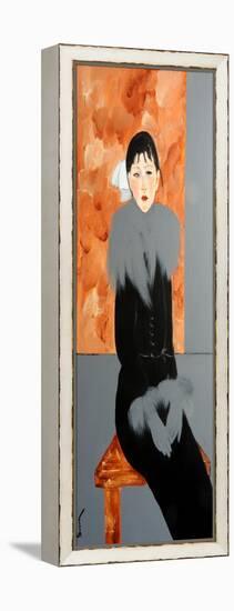 Modigliani Lady with Grey Stole and Gloves, 2016-Susan Adams-Framed Premier Image Canvas