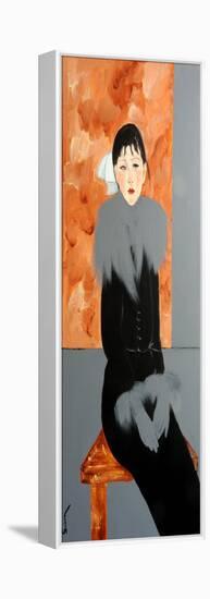 Modigliani Lady with Grey Stole and Gloves, 2016-Susan Adams-Framed Premier Image Canvas