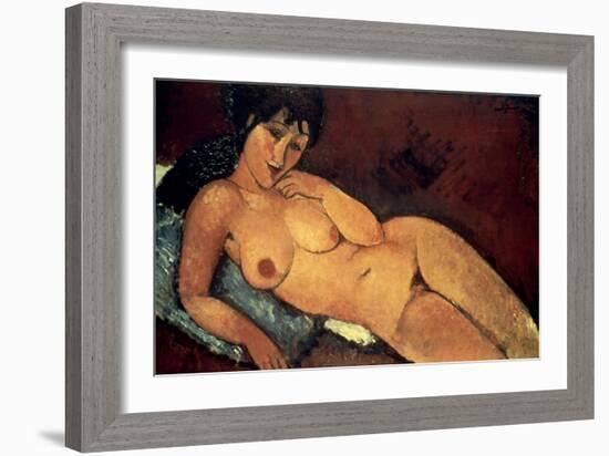 Modigliani: Nude, 1917-Amedeo Modigliani-Framed Giclee Print