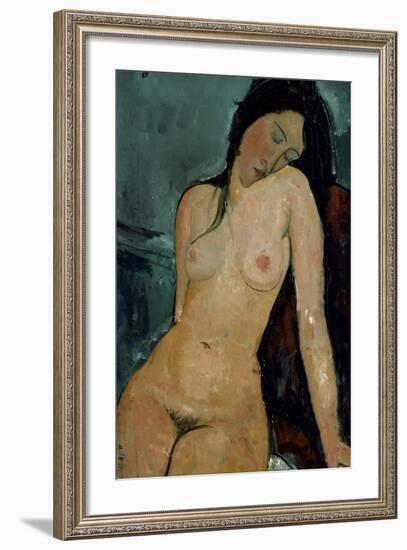 Modigliani: Nude, C1917-Amedeo Modigliani-Framed Giclee Print