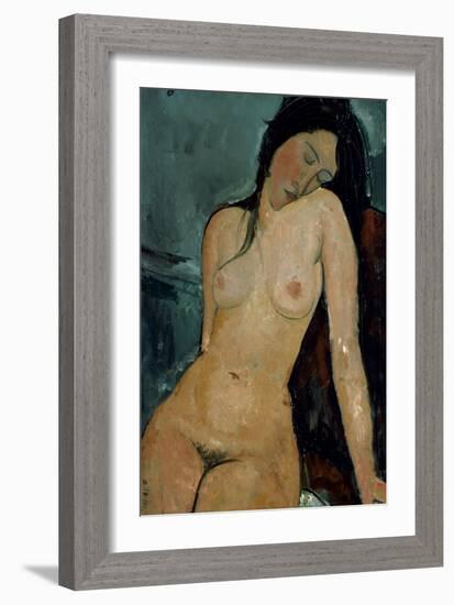 Modigliani: Nude, C1917-Amedeo Modigliani-Framed Giclee Print