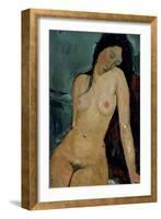 Modigliani: Nude, C1917-Amedeo Modigliani-Framed Giclee Print