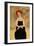 Modigliani Woman with Black Dress and Pearls, 2016-Susan Adams-Framed Giclee Print