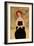 Modigliani Woman with Black Dress and Pearls, 2016-Susan Adams-Framed Giclee Print