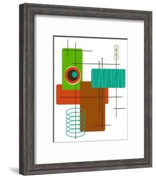 Modop in Green-Tonya Newton-Framed Art Print