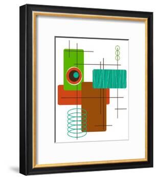 Modop in Green-Tonya Newton-Framed Art Print