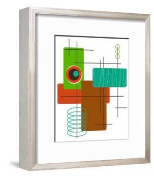 Modop in Green-Tonya Newton-Framed Art Print