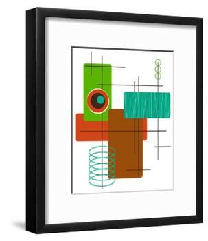 Modop in Green-Tonya Newton-Framed Art Print