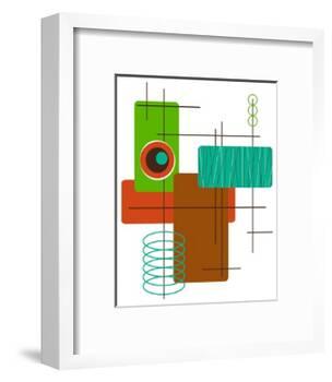 Modop in Green-Tonya Newton-Framed Art Print