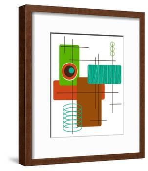 Modop in Green-Tonya Newton-Framed Art Print