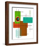 Modop in Green-Tonya Newton-Framed Art Print