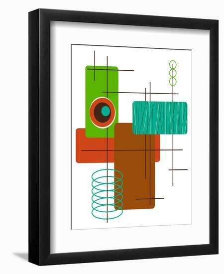 Modop in Green-Tonya Newton-Framed Art Print