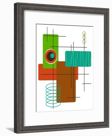 Modop in Green-Tonya Newton-Framed Art Print
