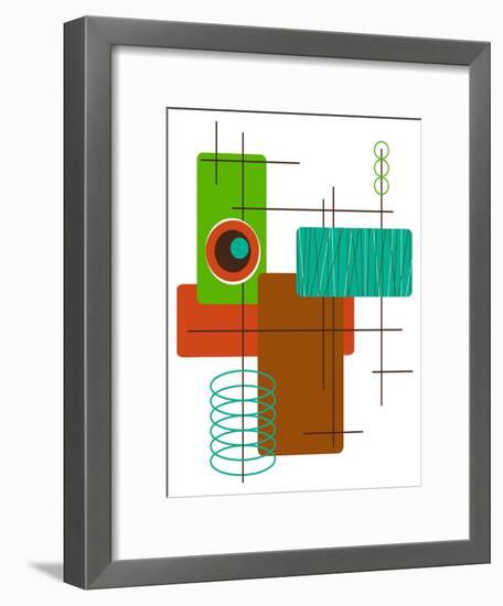 Modop in Green-Tonya Newton-Framed Art Print