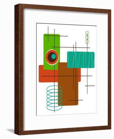 Modop in Green-Tonya Newton-Framed Art Print