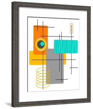 Modop in Orange-Tonya Newton-Framed Art Print