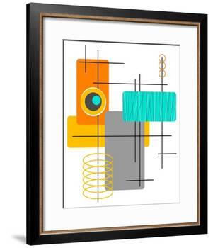 Modop in Orange-Tonya Newton-Framed Art Print