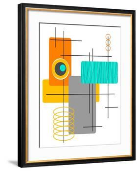 Modop in Orange-Tonya Newton-Framed Art Print