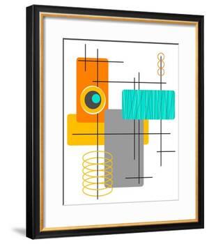Modop in Orange-Tonya Newton-Framed Art Print