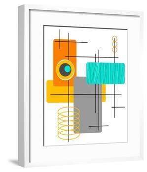 Modop in Orange-Tonya Newton-Framed Art Print