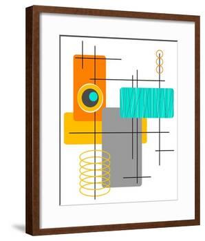 Modop in Orange-Tonya Newton-Framed Art Print