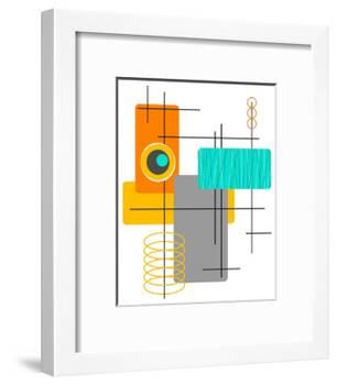 Modop in Orange-Tonya Newton-Framed Art Print