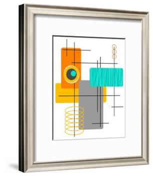 Modop in Orange-Tonya Newton-Framed Art Print