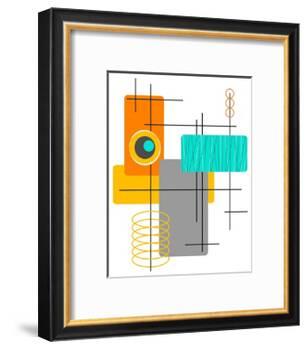 Modop in Orange-Tonya Newton-Framed Art Print