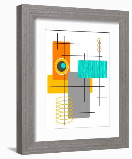 Modop in Orange-Tonya Newton-Framed Art Print