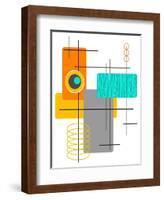 Modop in Orange-Tonya Newton-Framed Art Print
