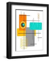 Modop in Orange-Tonya Newton-Framed Art Print
