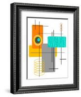 Modop in Orange-Tonya Newton-Framed Art Print