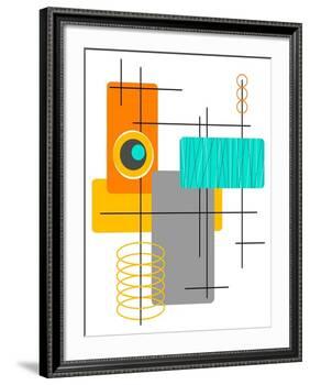 Modop in Orange-Tonya Newton-Framed Art Print