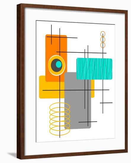 Modop in Orange-Tonya Newton-Framed Art Print