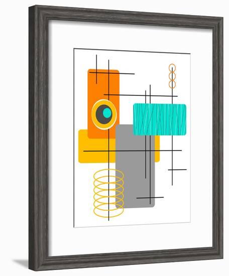 Modop in Orange-Tonya Newton-Framed Art Print