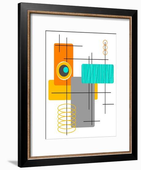 Modop in Orange-Tonya Newton-Framed Art Print