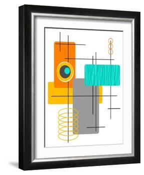 Modop in Orange-Tonya Newton-Framed Art Print
