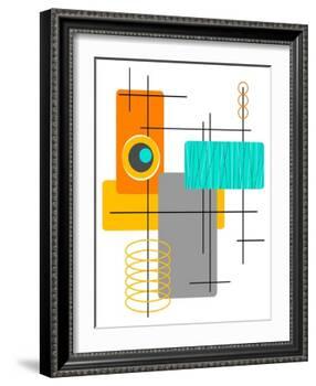 Modop in Orange-Tonya Newton-Framed Art Print