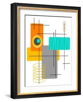 Modop in Orange-Tonya Newton-Framed Art Print