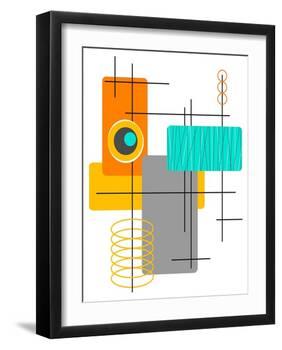 Modop in Orange-Tonya Newton-Framed Art Print