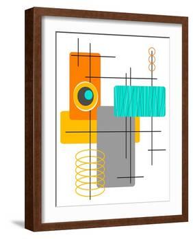 Modop in Orange-Tonya Newton-Framed Art Print