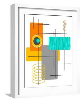 Modop in Orange-Tonya Newton-Framed Art Print