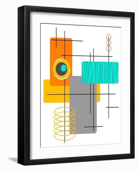 Modop in Orange-Tonya Newton-Framed Art Print