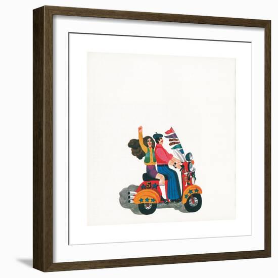 Mods, from 'Carnaby Street' by Tom Salter, 1970-Malcolm English-Framed Giclee Print