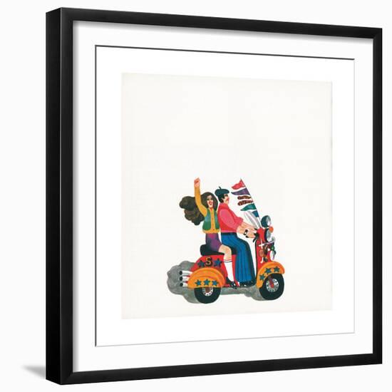 Mods, from 'Carnaby Street' by Tom Salter, 1970-Malcolm English-Framed Giclee Print