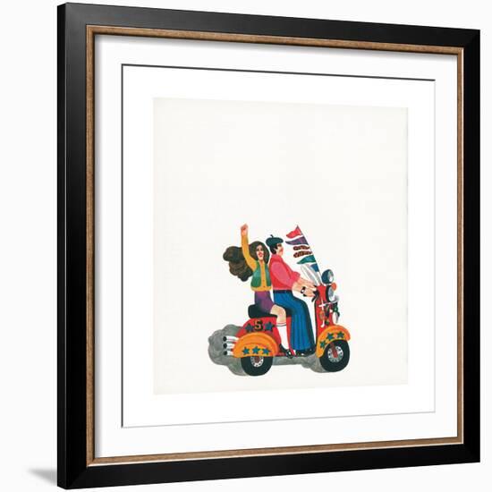 Mods, from 'Carnaby Street' by Tom Salter, 1970-Malcolm English-Framed Giclee Print