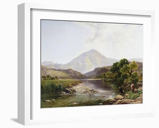 Moel Hebog from the Stepping Stone, Wales-Henry John Boddington-Framed Giclee Print