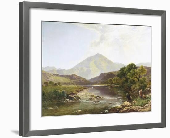 Moel Hebog from the Stepping Stone-Henry John Boddington-Framed Giclee Print