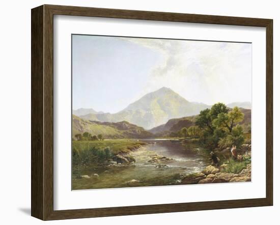 Moel Hebog from the Stepping Stone-Henry John Boddington-Framed Giclee Print